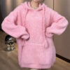 Warm Sweater Knitted Hoodie Fall Winter 2023