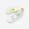 White Canvas Sneakers Tall Pastel Kawaii Egg Avocado