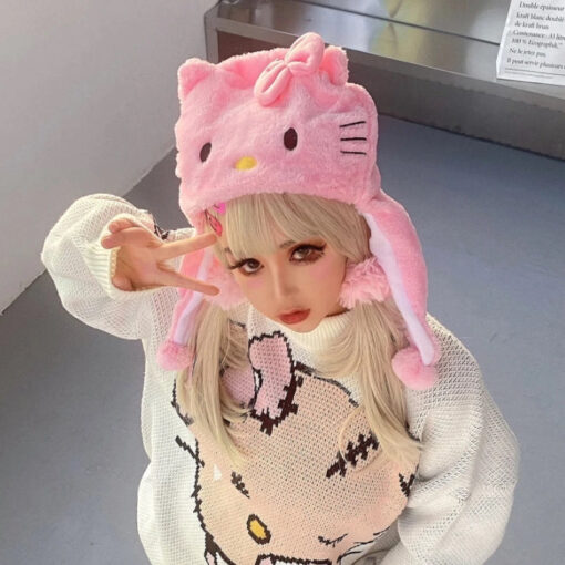 Winter Soft Hat Cute Cat Kawaii - Harajuku