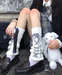 Winter Warm Knitted Long Socks Lolita Style - Harajuku
