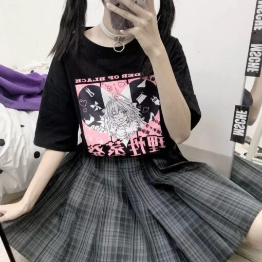 Aesthetic Dark Matter T-shirt Gothic - Harajuku