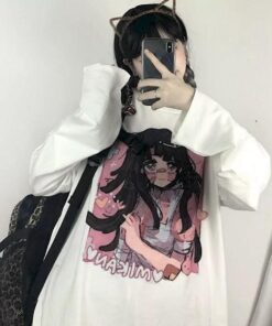 Anime Goth Punk Style T Shirt Korea - Harajuku