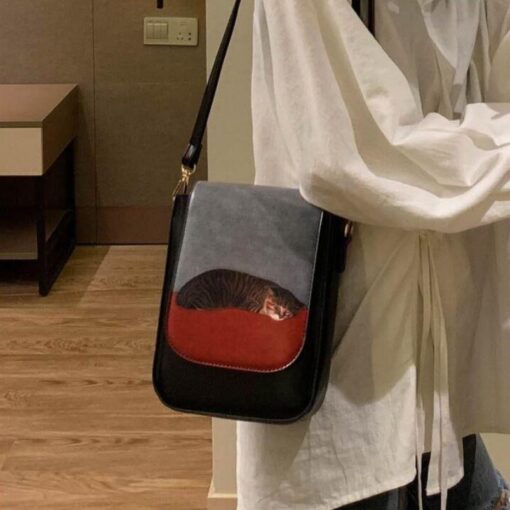 Art Retro Shoulder Bag Aesthetic - Harajuku