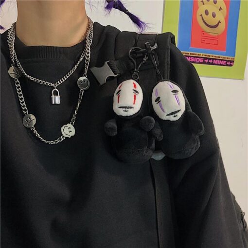 Bag Keychain Japanese Anime Faceless - Harajuku