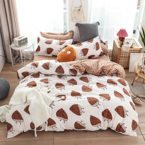 Bedclothes Print Nuts - Harajuku