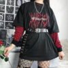 Black Satan T-Shirts Punk Gothic - Harajuku