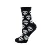 Black Socks Alien Cotton - Harajuku