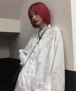 Black White Shirt Harajuku Style - Harajuku