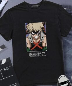 Boku No Hero Academia Black T-Shirts - Harajuku