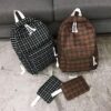 Checkered Style Backpack Hong Kong - Harajuku