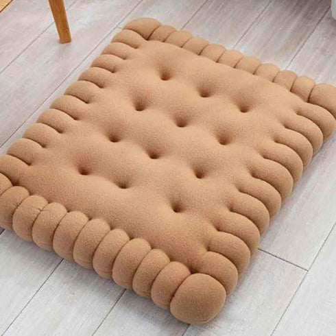 CREATIVE CUTE BISCUIT PILLOW CHAIR