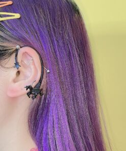 Creative Earrings Clip-on Unicorn - Harajuku