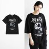 T-shirt Black Transparent Skull - Harajuku