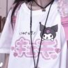 T-shirt Cute Kuromi Print - Harajuku