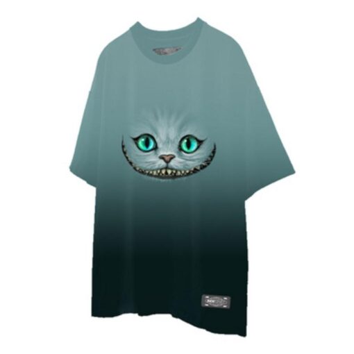 Unisex T-Shirts Print Cheshire Cat - Harajuku